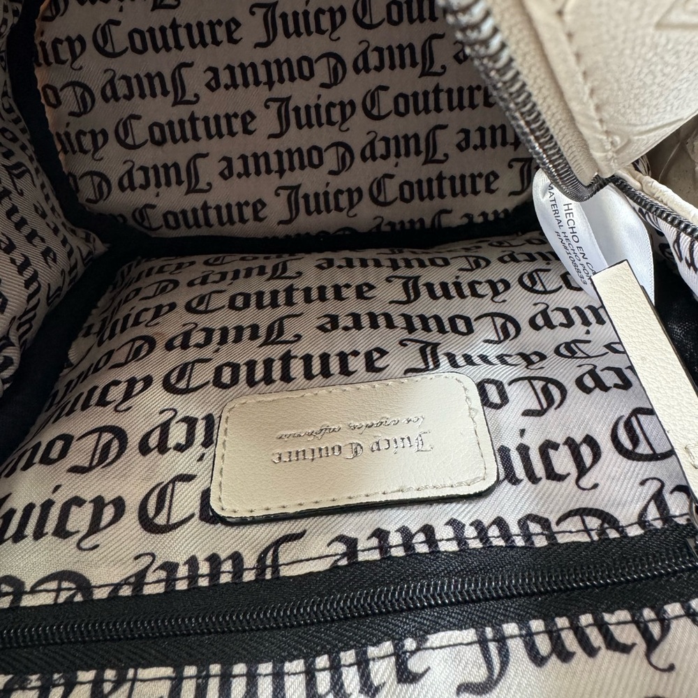 JUICY COUTURE Y2K CRYSTAL GOOD TIMES BACKPACK CREAM - Picture 10 of 12